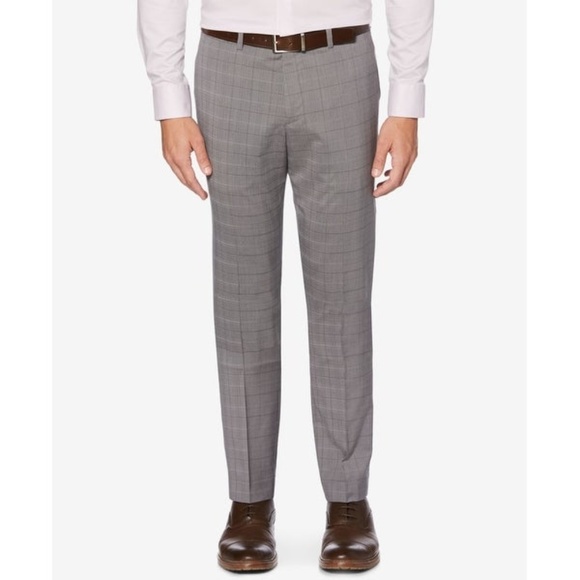 Perry Ellis Other - Perry Ellis Men's Flat Front Plaid Stretch Pants